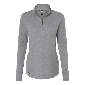 Adidas Women's 3-Stripes Quarter-Zip Sweater