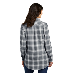 Port Authority Women's Plaid Flannel Tunic .