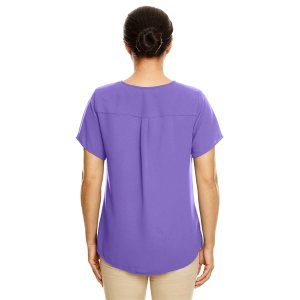 Devon & Jones Ladies' Perfect Fit™ Short-Sleeve Crepe Blouse